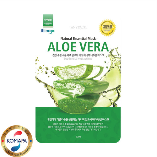 Anypack Natural Essential Mask - Aloe Vera 1pc